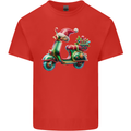 Scooter Christmas Hat MOD Moped Xmas Kids T-Shirt Childrens Red
