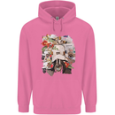 Scooter Colage MOD Culture Moped Bike Mens 80% Cotton Hoodie Azelea