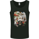 Scooter Colage MOD Culture Moped Bike Mens Vest Tank Top Black
