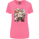 Scooter Colage MOD Culture Moped Bike Womens Wider Cut T-Shirt Azalea