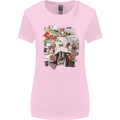 Scooter Colage MOD Culture Moped Bike Womens Wider Cut T-Shirt Light Pink