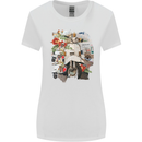 Scooter Colage MOD Culture Moped Bike Womens Wider Cut T-Shirt White