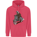 Scooter Skull Biker Motorcycle MOD Childrens Kids Hoodie Heliconia