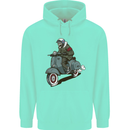 Scooter Skull Biker Motorcycle MOD Childrens Kids Hoodie Peppermint