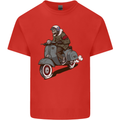 Scooter Skull Biker Motorcycle MOD Kids T-Shirt Childrens Red