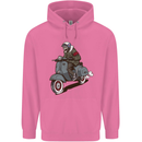 Scooter Skull Biker Motorcycle MOD Mens 80% Cotton Hoodie Azelea