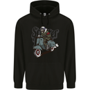 Scooter Skull MOD Motorcycle Biker Childrens Kids Hoodie Black