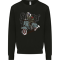 Scooter Skull MOD Motorcycle Biker Kids Sweatshirt Jumper Black