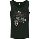 Scooter Skull MOD Motorcycle Biker Mens Vest Tank Top Black