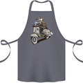 Scooter Skull Motorcycle Biker MOD Cotton Apron 100% Organic Steel