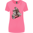 Scooter Skull Motorcycle Biker MOD Womens Wider Cut T-Shirt Azalea