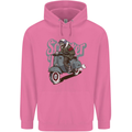 Scooter Skull Motorcycle MOD Biker Childrens Kids Hoodie Azalea
