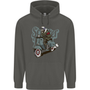 Scooter Skull Motorcycle MOD Biker Childrens Kids Hoodie Storm Grey