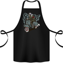 Scooter Skull Motorcycle MOD Biker Cotton Apron 100% Organic Black