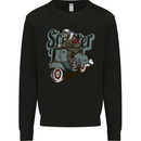 Scooter Skull Motorcycle MOD Biker Kids Sweatshirt Jumper Black