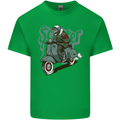 Scooter Skull Motorcycle MOD Biker Kids T-Shirt Childrens Irish Green