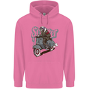 Scooter Skull Motorcycle MOD Biker Mens 80% Cotton Hoodie Azelea
