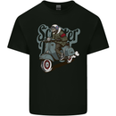 Scooter Skull Motorcycle MOD Biker Mens Cotton T-Shirt Tee Top Black