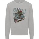 Scooter Skull Motorcycle MOD Biker Mens Sweatshirt Jumper Sports Grey
