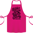 Scooter on the Beach MOD Cotton Apron 100% Organic Pink