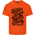 Scooter on the Beach MOD Mens Cotton T-Shirt Tee Top Orange