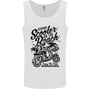 Scooter on the Beach MOD Mens Vest Tank Top White