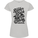 Scooter on the Beach MOD Womens Petite Cut T-Shirt Sports Grey