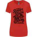 Scooter on the Beach MOD Womens Wider Cut T-Shirt Red