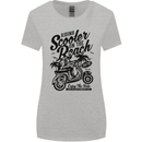 Scooter on the Beach MOD Womens Wider Cut T-Shirt Sports Grey