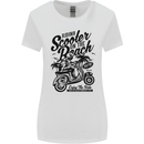 Scooter on the Beach MOD Womens Wider Cut T-Shirt White