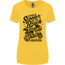 Scooter on the Beach MOD Womens Wider Cut T-Shirt Yellow