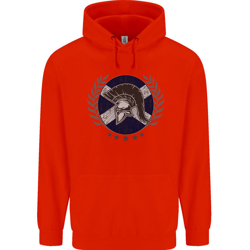 Scotland Bodybuilding Gym Training Scottish Childrens Kids Hoodie Bright Red