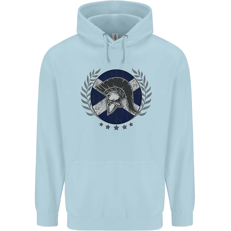 Scotland Bodybuilding Gym Training Scottish Childrens Kids Hoodie Light Blue