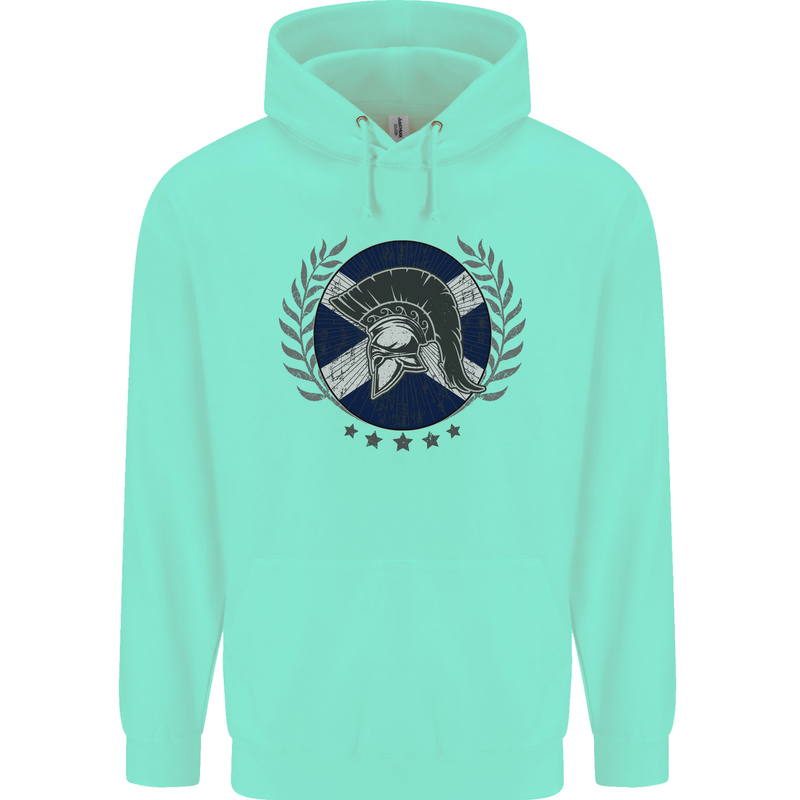 Scotland Bodybuilding Gym Training Scottish Childrens Kids Hoodie Peppermint