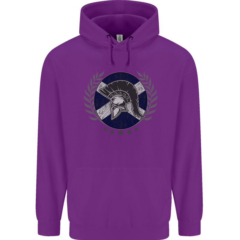 Scotland Bodybuilding Gym Training Scottish Childrens Kids Hoodie Purple