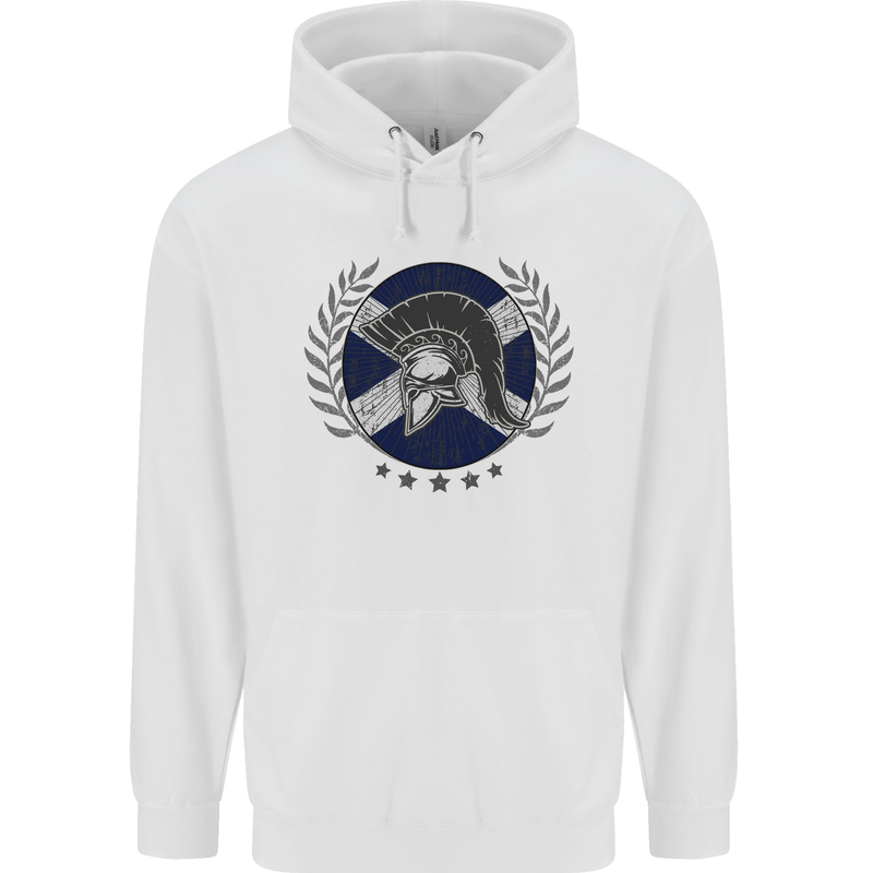 Scotland Bodybuilding Gym Training Scottish Childrens Kids Hoodie White