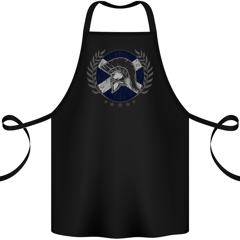 Scotland Bodybuilding Gym Training Scottish Cotton Apron 100% Organic Black