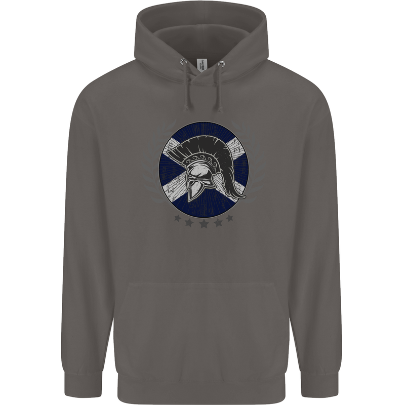 Scotland Bodybuilding Gym Training Scottish Mens 80% Cotton Hoodie Charcoal