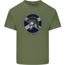 Scotland Bodybuilding Gym Training Scottish Mens Cotton T-Shirt Tee Top Military Green