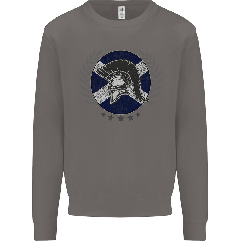 Scotland Bodybuilding Gym Training Scottish Mens Sweatshirt Jumper Charcoal