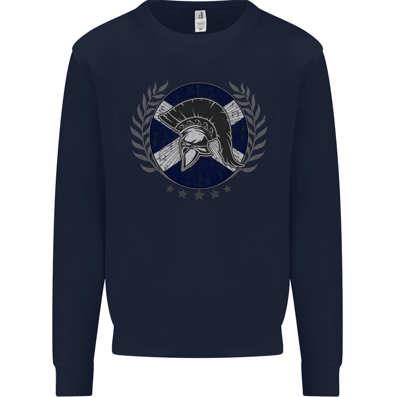 Scotland Bodybuilding Gym Training Scottish Mens Sweatshirt Jumper Navy Blue