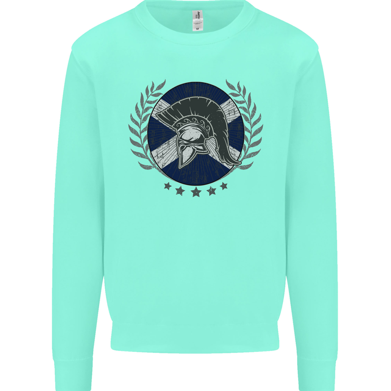 Scotland Bodybuilding Gym Training Scottish Mens Sweatshirt Jumper Peppermint