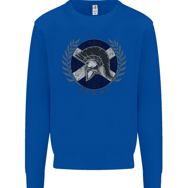 Scotland Bodybuilding Gym Training Scottish Mens Sweatshirt Jumper Royal Blue