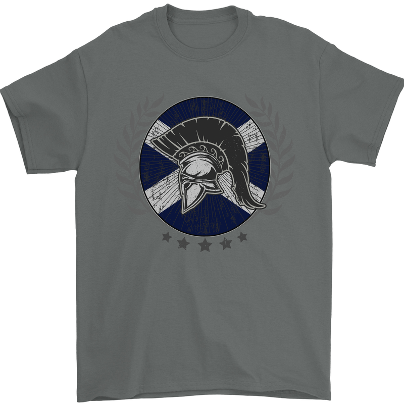 Scotland Bodybuilding Gym Training Scottish Mens T-Shirt 100% Cotton Charcoal