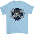 Scotland Bodybuilding Gym Training Scottish Mens T-Shirt 100% Cotton Light Blue