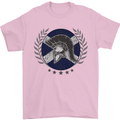 Scotland Bodybuilding Gym Training Scottish Mens T-Shirt 100% Cotton Light Pink