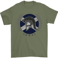 Scotland Bodybuilding Gym Training Scottish Mens T-Shirt 100% Cotton Military Green