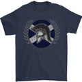 Scotland Bodybuilding Gym Training Scottish Mens T-Shirt 100% Cotton Navy Blue