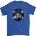 Scotland Bodybuilding Gym Training Scottish Mens T-Shirt 100% Cotton Royal Blue