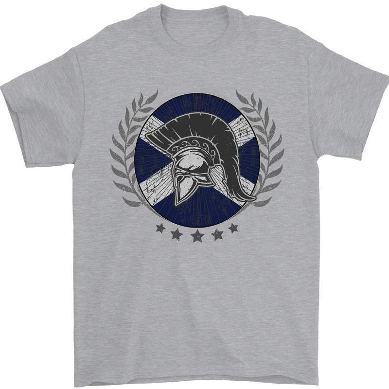 Scotland Bodybuilding Gym Training Scottish Mens T-Shirt 100% Cotton Sports Grey